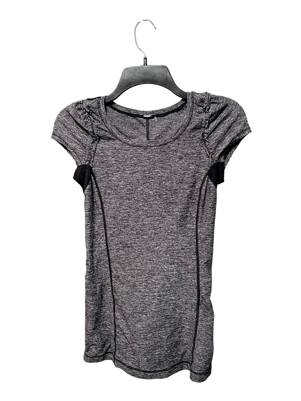 lululemon athletica Heathered Gray Short Sleeve Tee